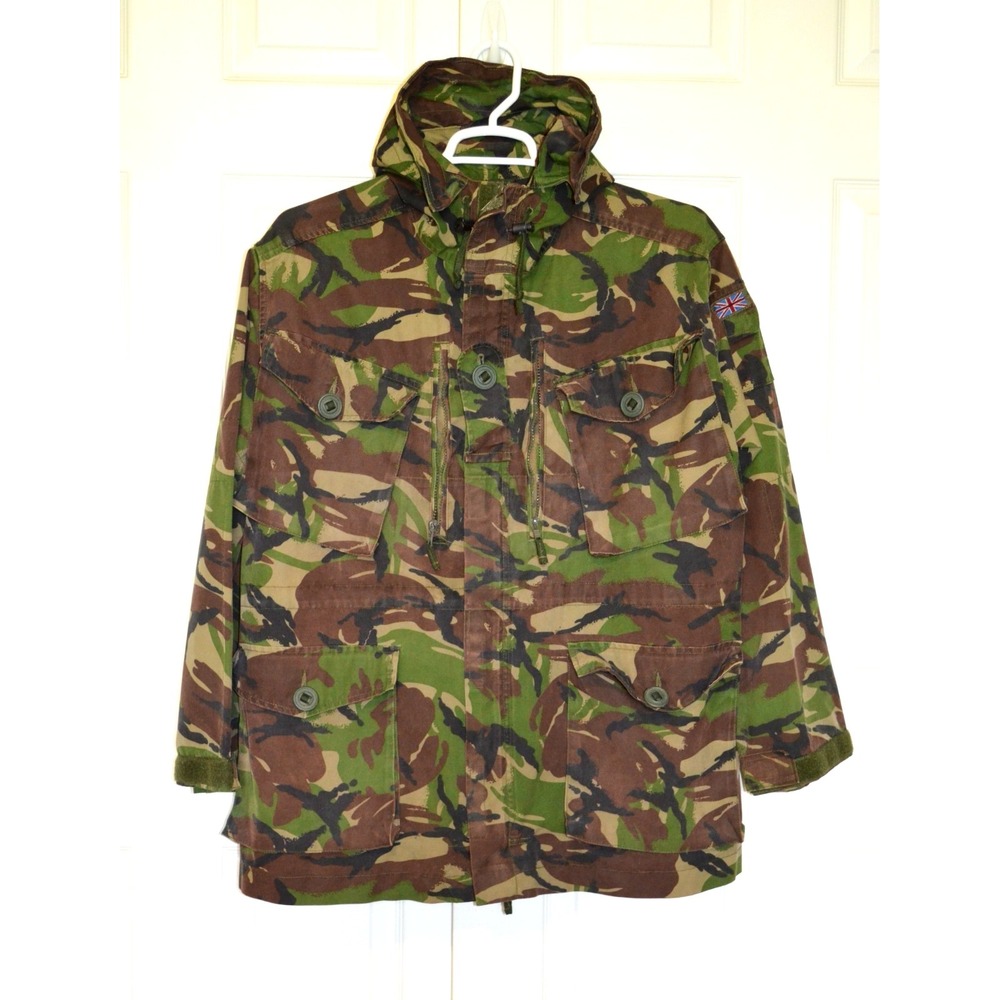 Vintage British Military‎ Jacket DPM Field 170/104 Camouflage Combat Smock Coat